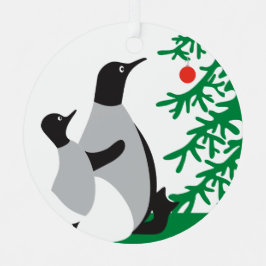 Weihnachtspinguine Custom Ornament