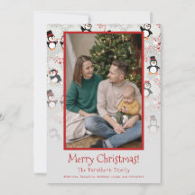 Weihnachtspinguine Foto Personalisiert