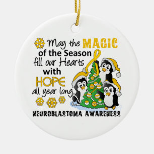 WeihnachtsPinguine Neuroblastoma Keramikornament