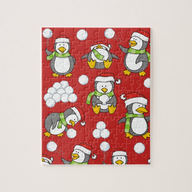 Weihnachtspinguinhintergrund (Vertikal)