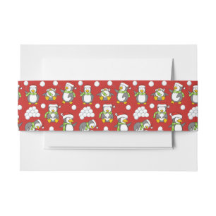 Weihnachtspinguinhintergrund Einladungsbanderole