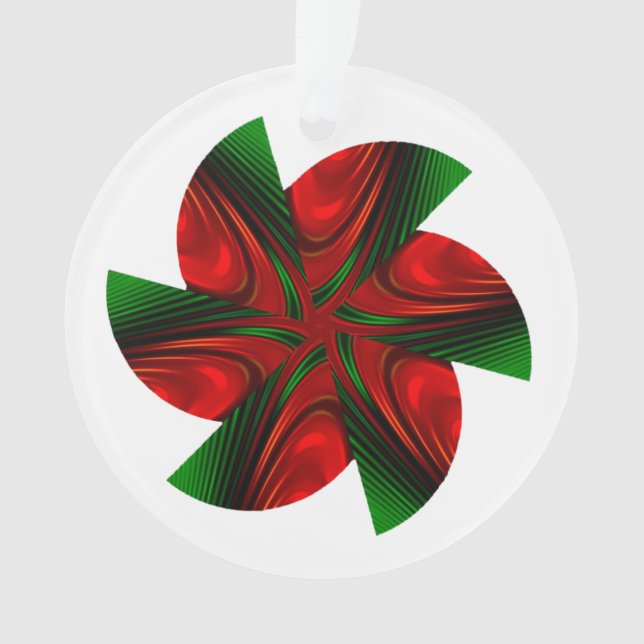 Weihnachtspinwheel Ornament (Vorderseite)