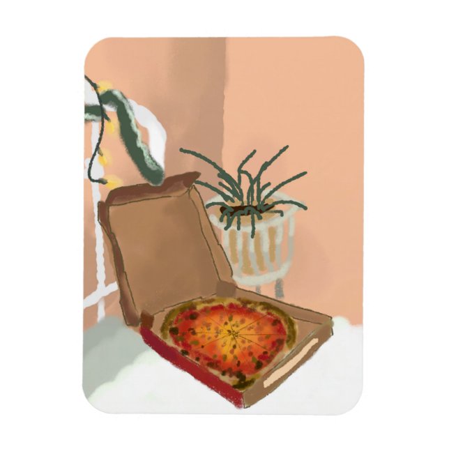 Weihnachtspizza Magnet (Vertikal)