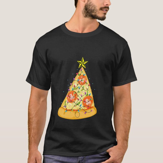Weihnachtspizza-Shirt-lustiger WeihnachtsT - Shirt (Vorderseite)