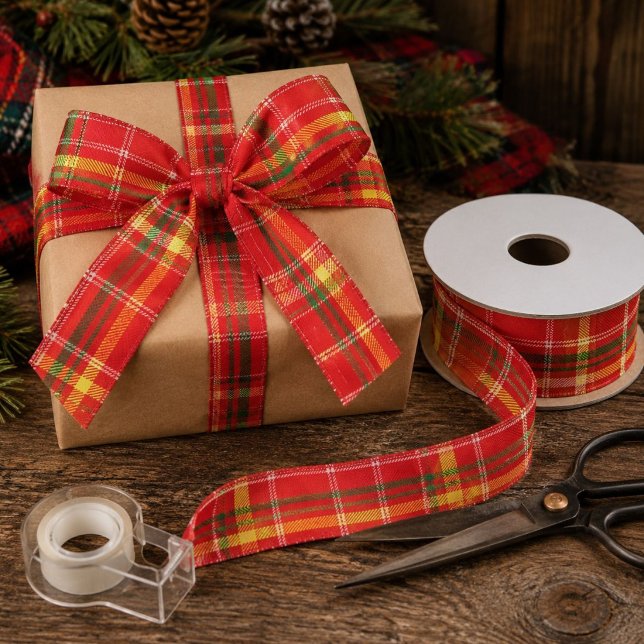 Weihnachtsplaid Satinband (Von Creator hochgeladen)