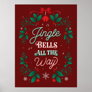 Weihnachtsplakat 18x24 Klingel-Bell vollständig Poster