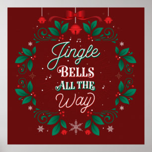 Weihnachtsplakat 24x24 Klingel-Bell vollständig Poster