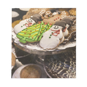 Weihnachtsplätzchen auf Anzeige in einem New York Notizblock