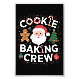 Weihnachtsplätzchen-Back-Crew Familienweihnachten Fotodruck