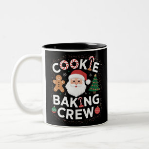 Weihnachtsplätzchen Back Crew Familienweihnachten  Zweifarbige Tasse