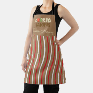 Weihnachtsplätzchen-Back-Team-Name Schürze
