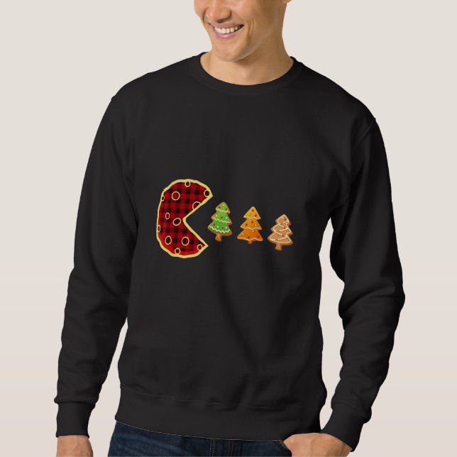 Weihnachtsplätzchen Büffel Essen Baum Lebkuchen We Sweatshirt (Vorderseite)