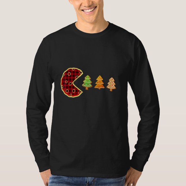 Weihnachtsplätzchen Büffel Essen Baum Lebkuchen We T-Shirt (Vorderseite)