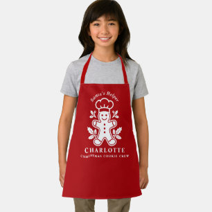 Weihnachtsplätzchen-Crew Santas Helfer Kinder Schürze