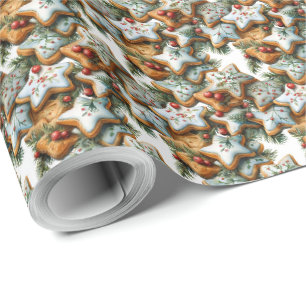 Weihnachtsplätzchen-Design-Geschenkverpackungspapi Geschenkpapier