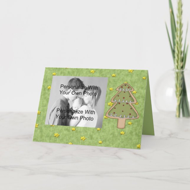 Weihnachtsplätzchen-Feiertags-Foto-Karte Feiertagskarte (Vorderseite)