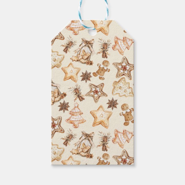 Weihnachtsplätzchen-Geschenkanhänger Geschenkanhänger (Vorderseite)