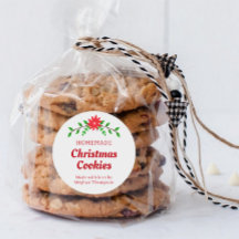 Weihnachtsplätzchen-Geschenklabel