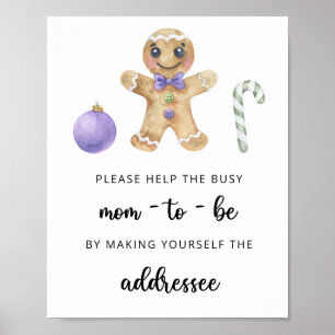 Weihnachtsplätzchen - Hilfe für die beschäftigte w Poster