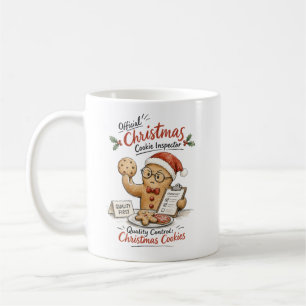 Weihnachtsplätzchen-Inspektor Wasserfarbe Kaffeetasse