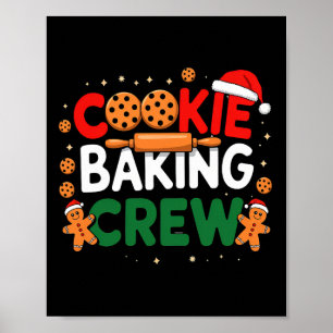 Weihnachtsplätzchen-König-Crew-Pyjamas König-Famil Poster