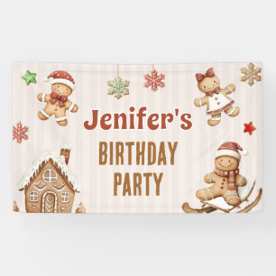 Weihnachtsplätzchen Lebkuchen Geburtstag Banner