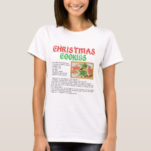 Weihnachtsplätzchen-Rezept T-Shirt