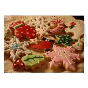Weihnachtsplätzchen-Rezeptkarte
