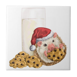 Weihnachtsplätzchen-Schwein Fliese