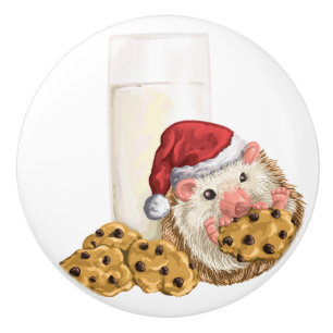 Weihnachtsplätzchen-Schwein Keramikknauf