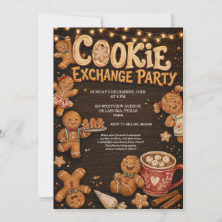 Weihnachtsplätzchen-Tauschparty-Einladung Einladung