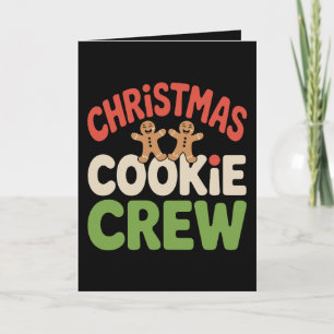 Weihnachtsplätzchen-Team Lebkuchen Feiertage Xmas Karte