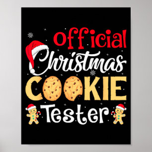 Weihnachtsplätzchen Tester Lustige Backcrew Weihna Poster