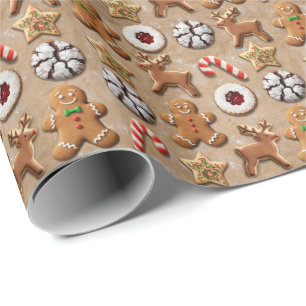 Weihnachtsplätzchen-Verpackungspapier – Festliche Geschenkpapier