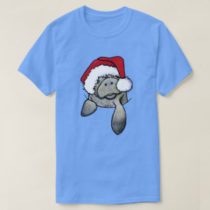 Weihnachtspocket Manatee KiniArt T-Shirt