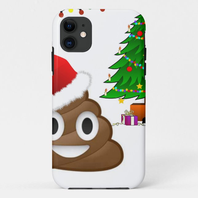 Weihnachtspoemoji Case-Mate iPhone Hülle (Rückseite)