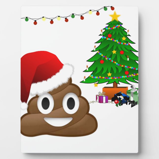 Weihnachtspoemoji Fotoplatte (Vorderseite)