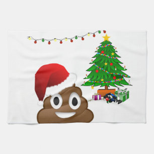Weihnachtspoemoji Handtuch