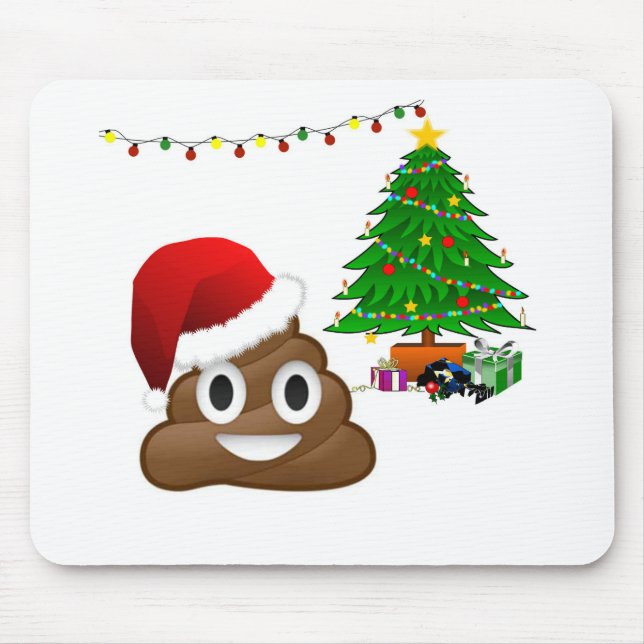 Weihnachtspoemoji Mousepad (Vorne)