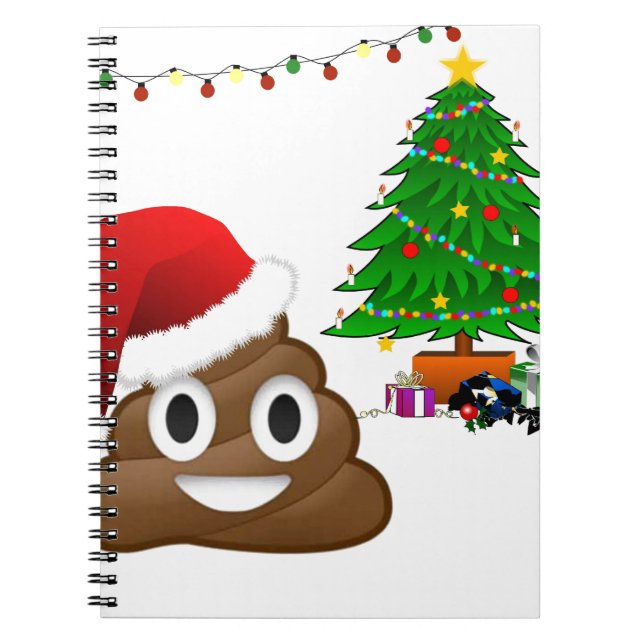 Weihnachtspoemoji Notizblock (Vorderseite)