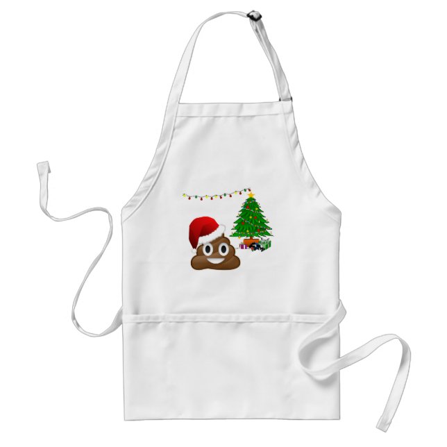 Weihnachtspoemoji Schürze (Vorne)