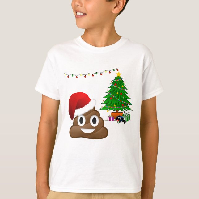 Weihnachtspoemoji T-Shirt (Vorderseite)