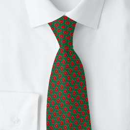 Weihnachtspoinsettie Krawatte