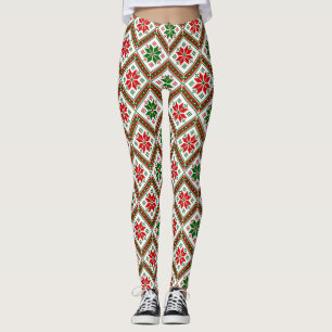 Weihnachtspoinsettie Leggings