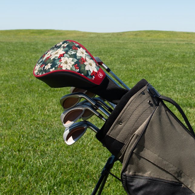 Weihnachtspoinsettie und Urlaubspflanzen Golf Headcover (In SItu)