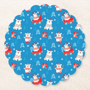 Weihnachtspolar Untersetzer