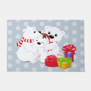 Weihnachtspolarbär Doormat Fußmatte
