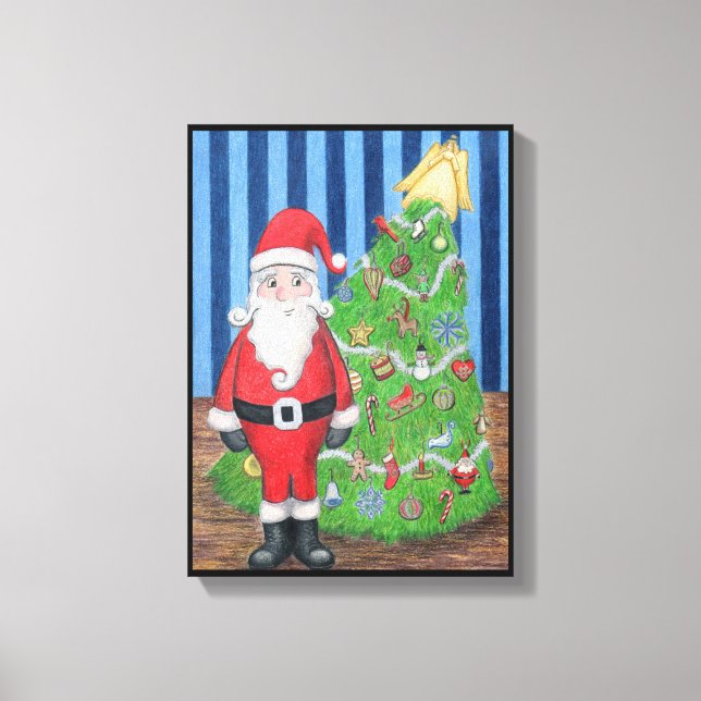 Weihnachtsportrait Leinwanddruck (Vorderseite)