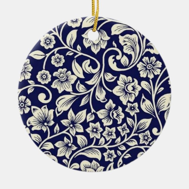 Weihnachtsporzellanschmuck Keramik Ornament (Vorne)