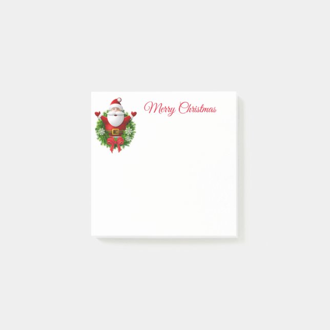 Weihnachtspost - Anmerkungen Post-it Klebezettel (Vorderseite)